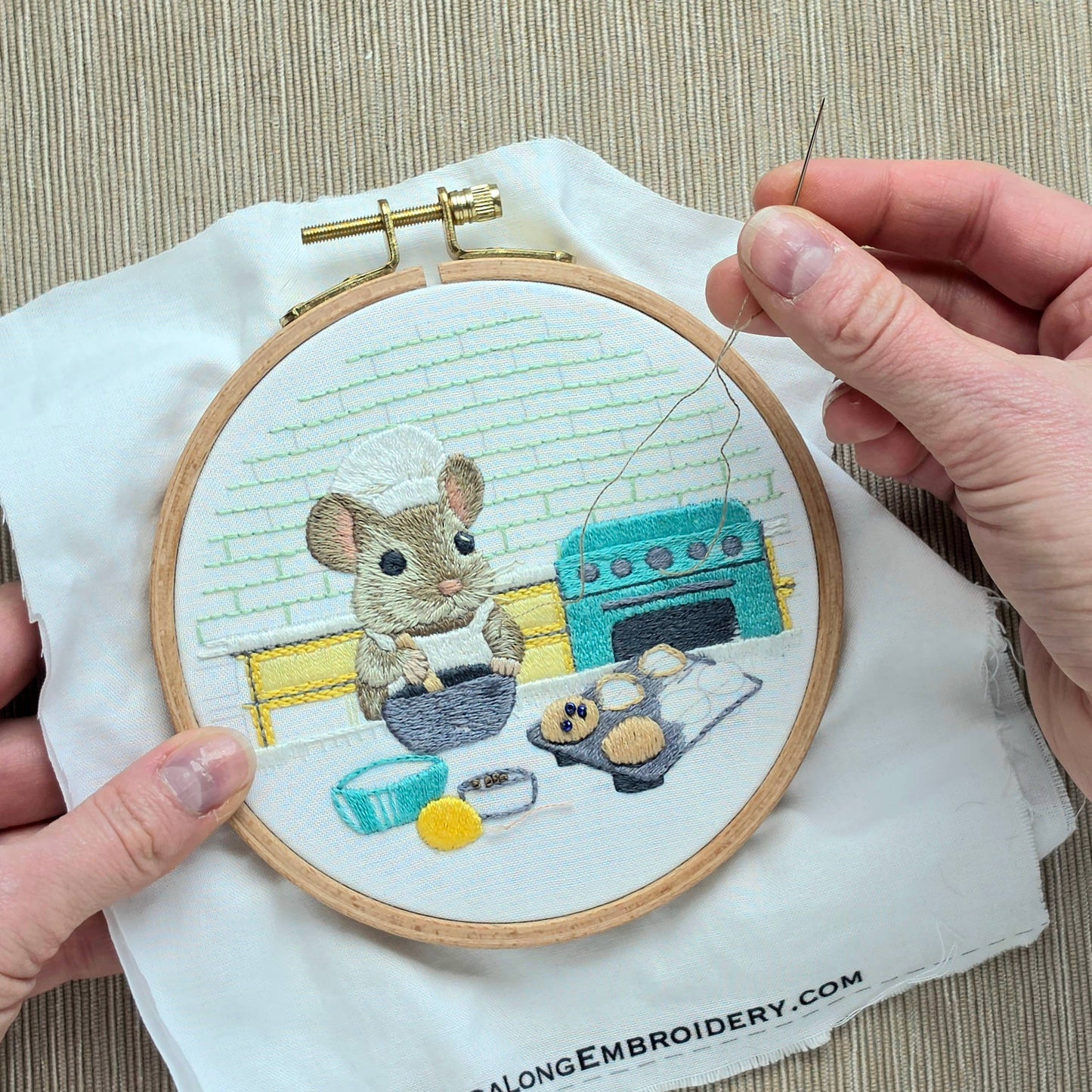 The Muffin Mouse Embroidery Kit