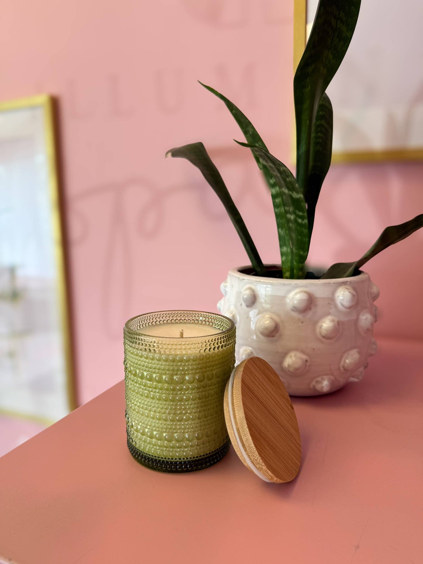 Mango Basil – Limited Edition Bubble Glass Candle