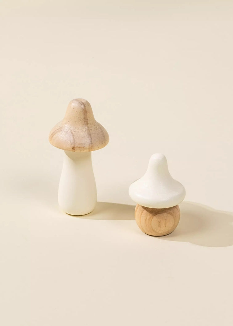 Wooden Mushrooms Playset