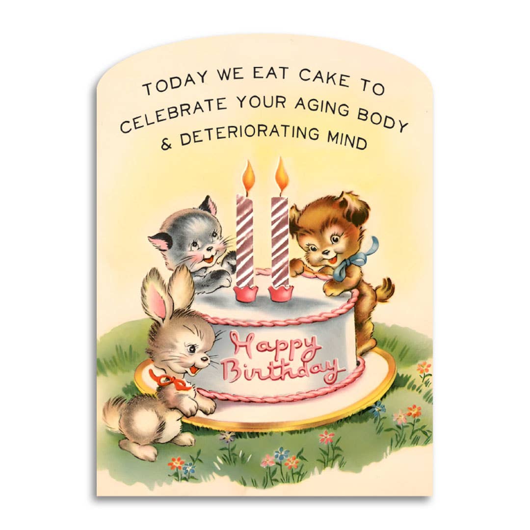 Today We Eat Cake - Birthday Card