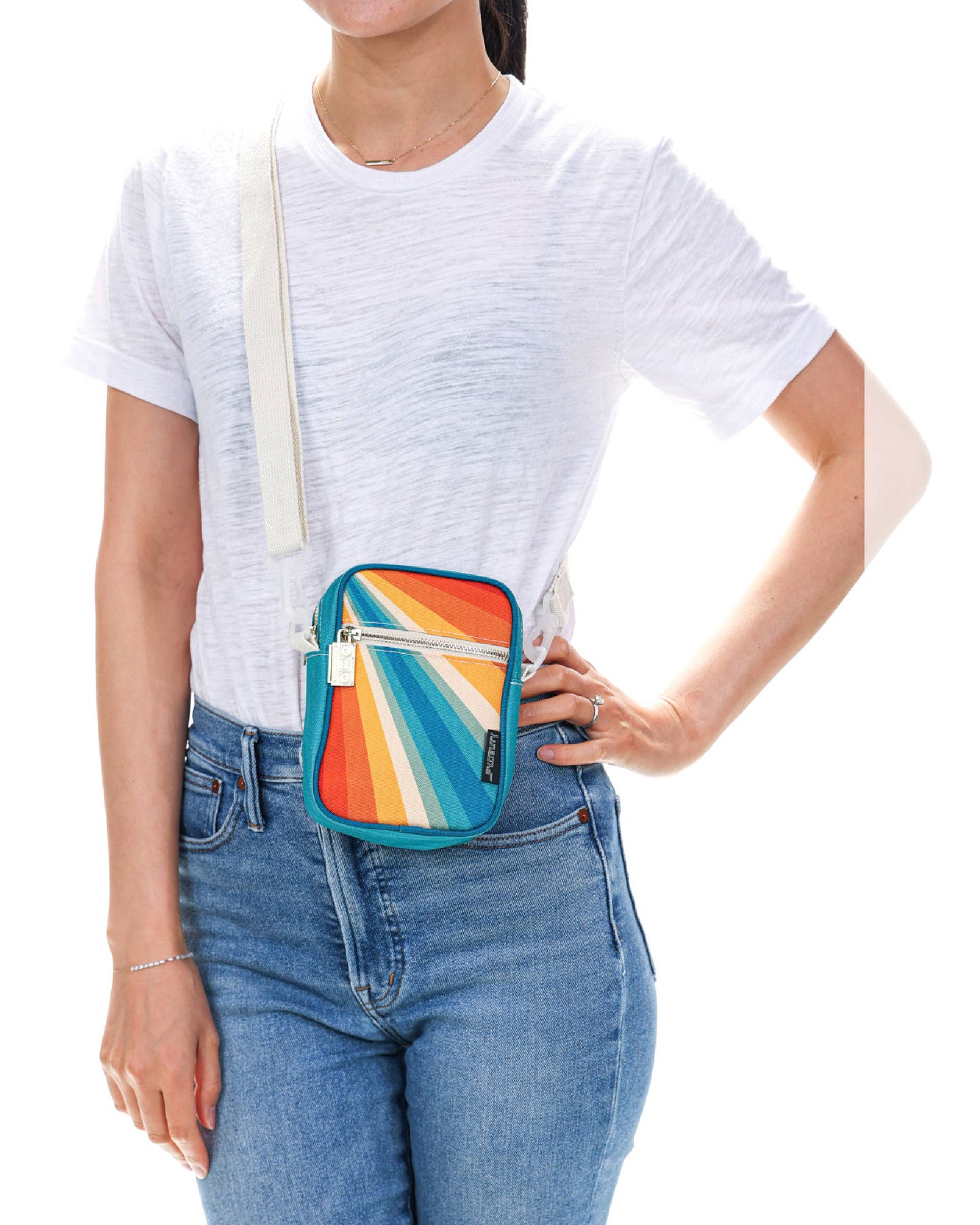 Retro Rainbow Mini Brick Bag