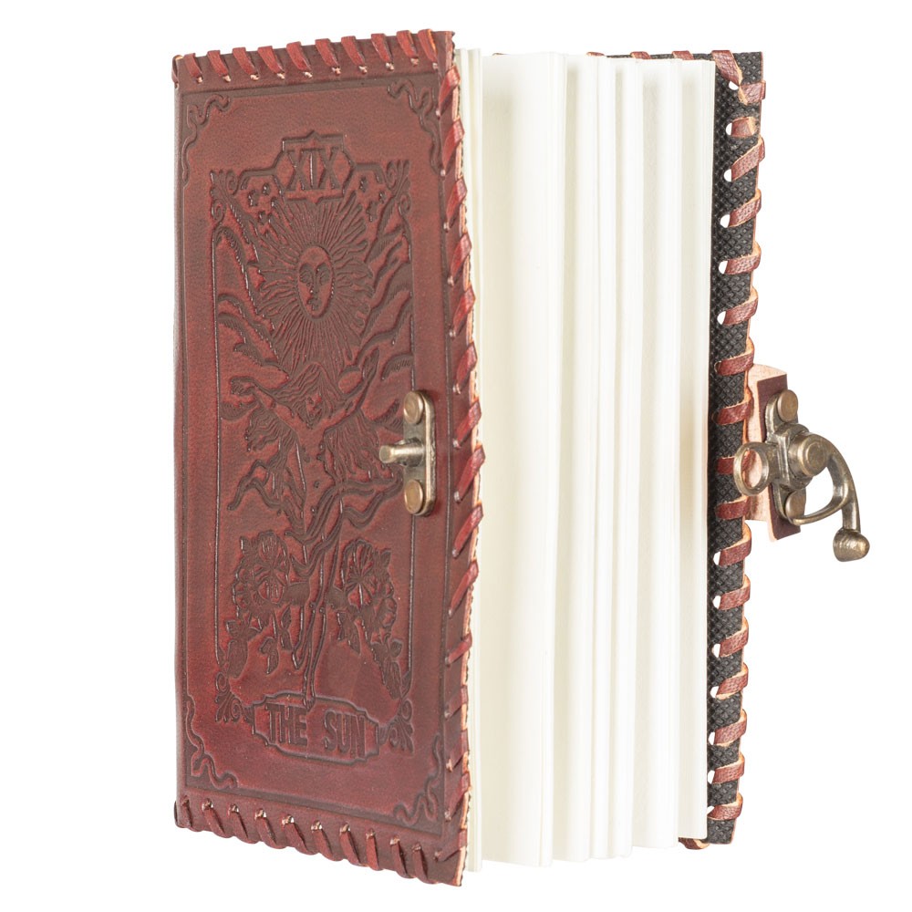 Tarot The Sun Leather Journal