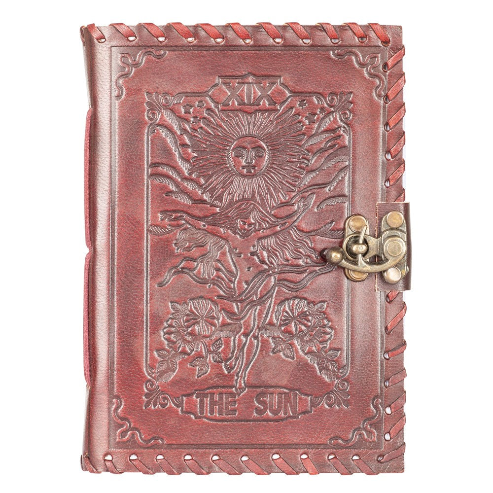 Tarot The Sun Leather Journal