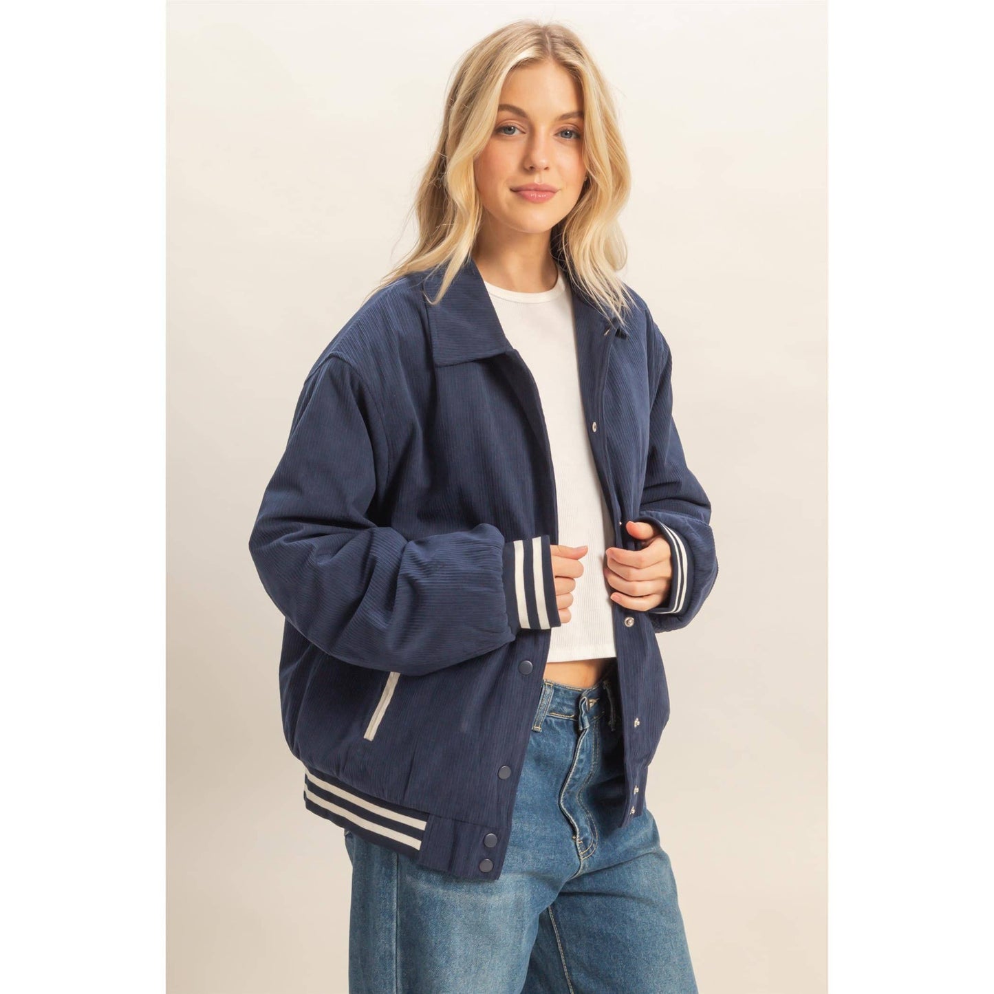 Corduroy Varsity Jacket