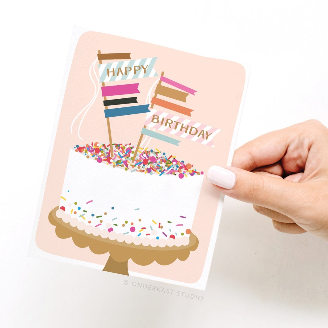 Happy Birthday Sprinkle Cake Card