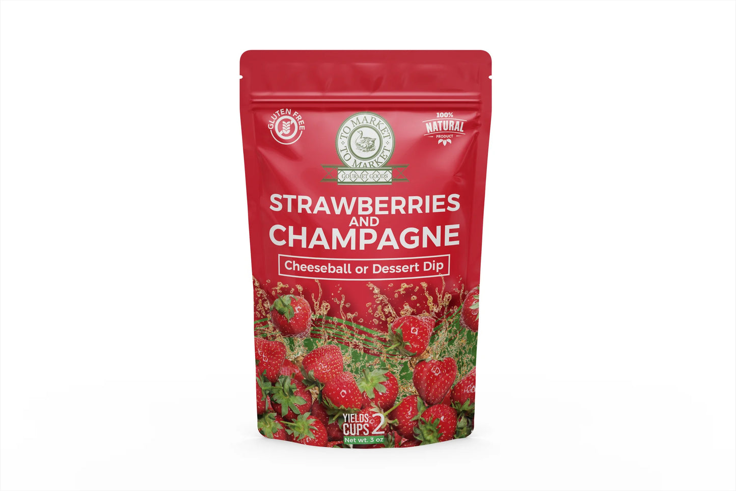 Strawberries & Champagne Cheeseball or Desert Dip