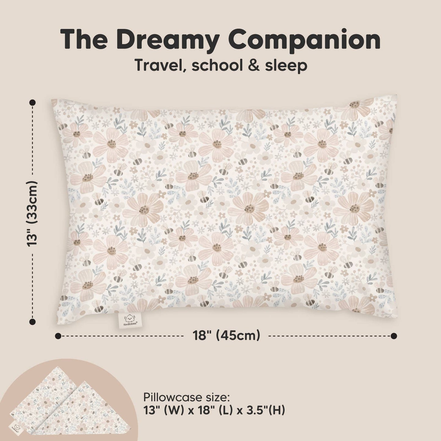 13X18 Toddler Pillow With Pillowcase