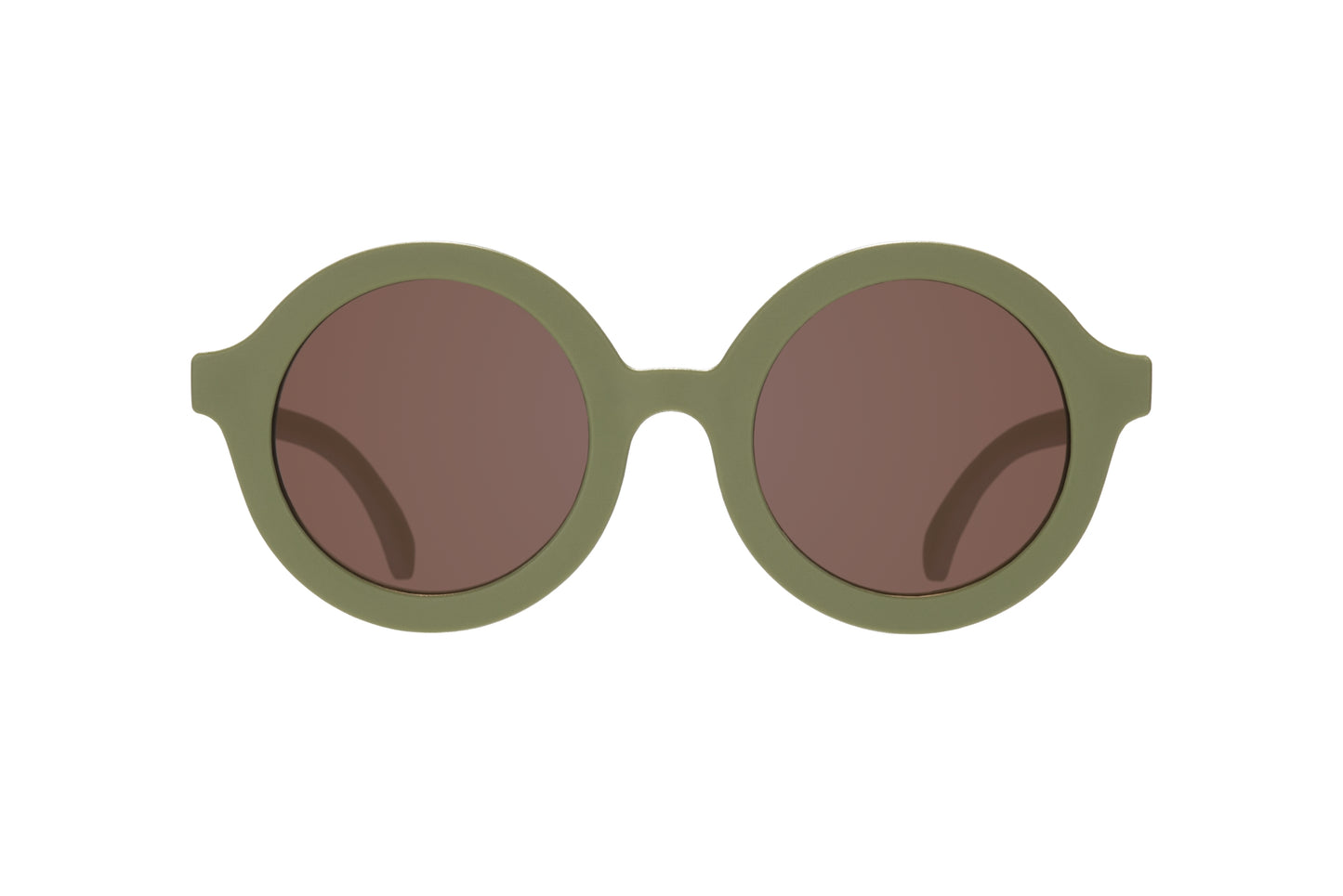 Wild Moss Euro Round Kids Sunglasses with Amber Lens