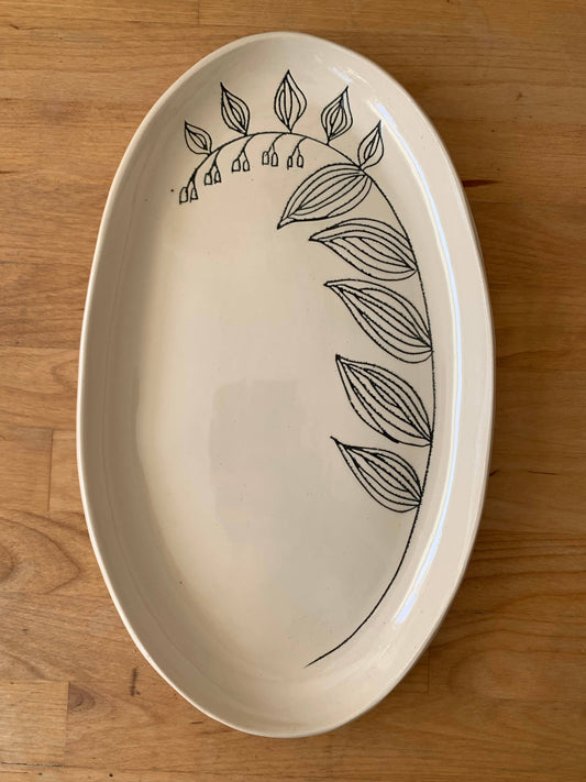 Oval Platter: Solomons Seal
