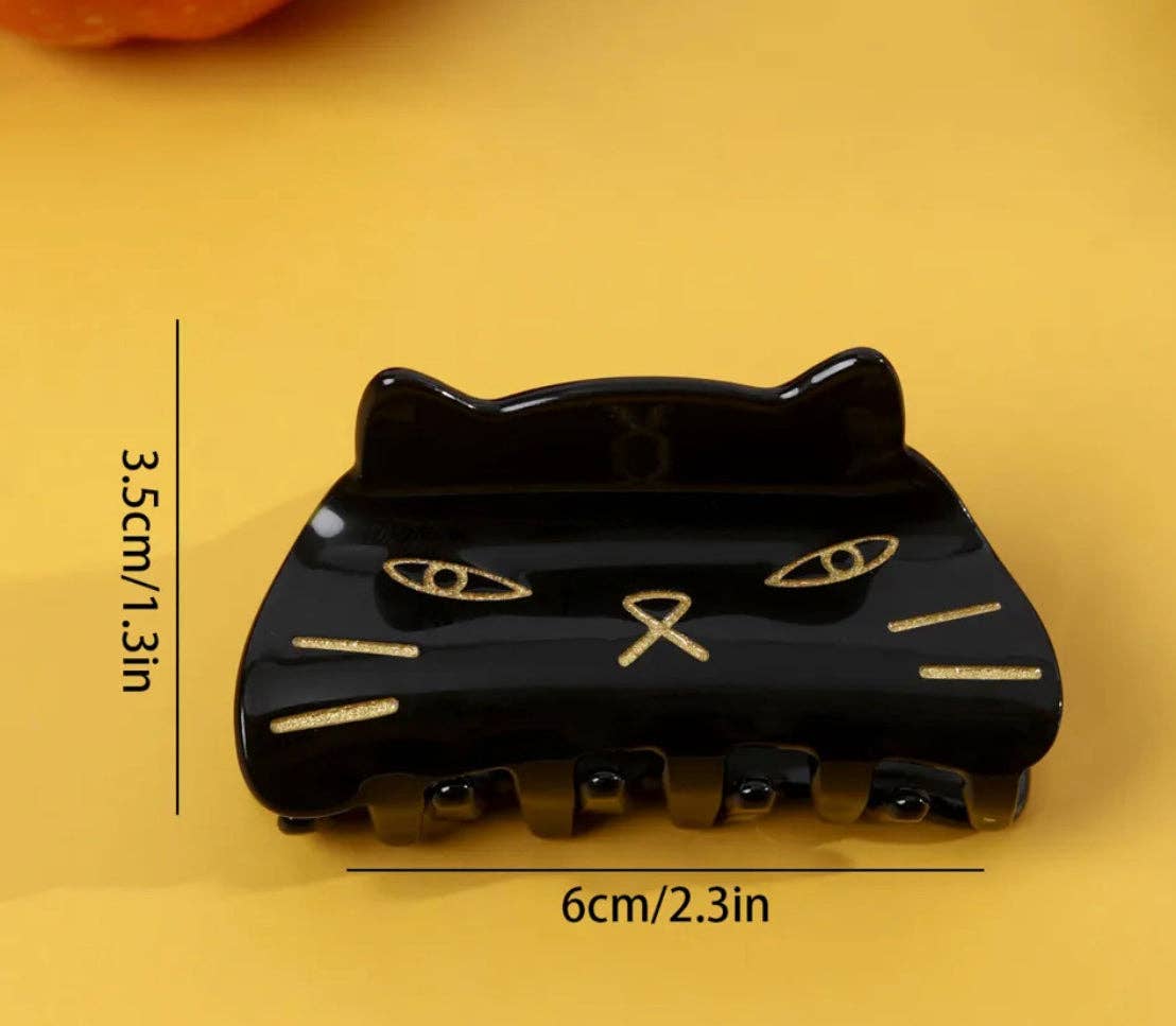 Halloween Claw Clip - Cat RTS