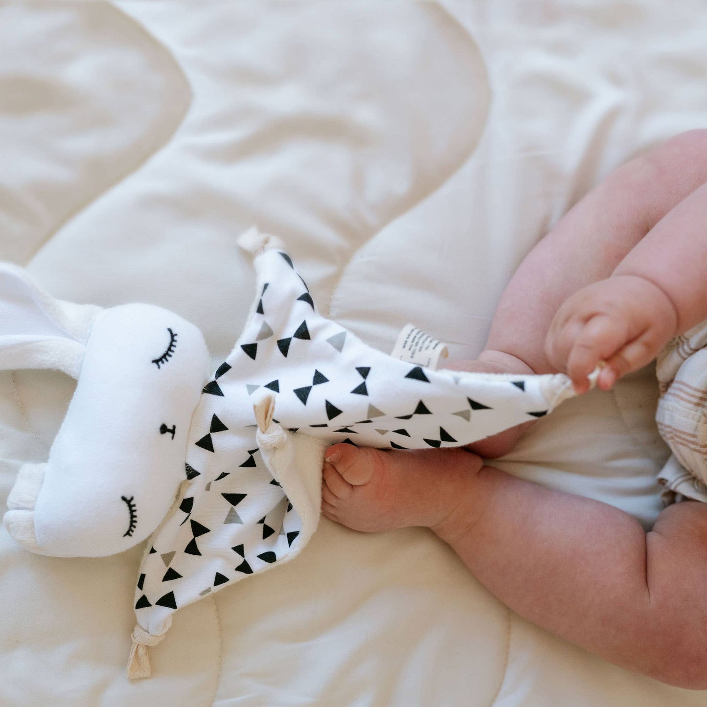 Cuddle Bunny - Bowties - Organic Fabric Plush Baby Lovey