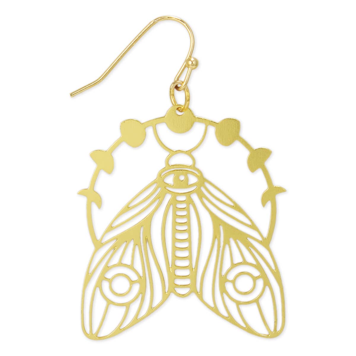 Spiritual Nights Lunar Moth Earrings