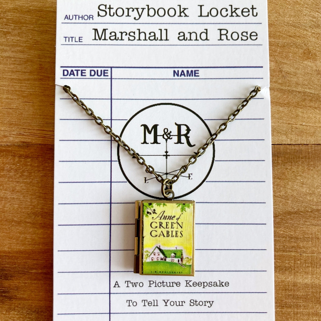 Book Locket Anne of Green Gables - Home