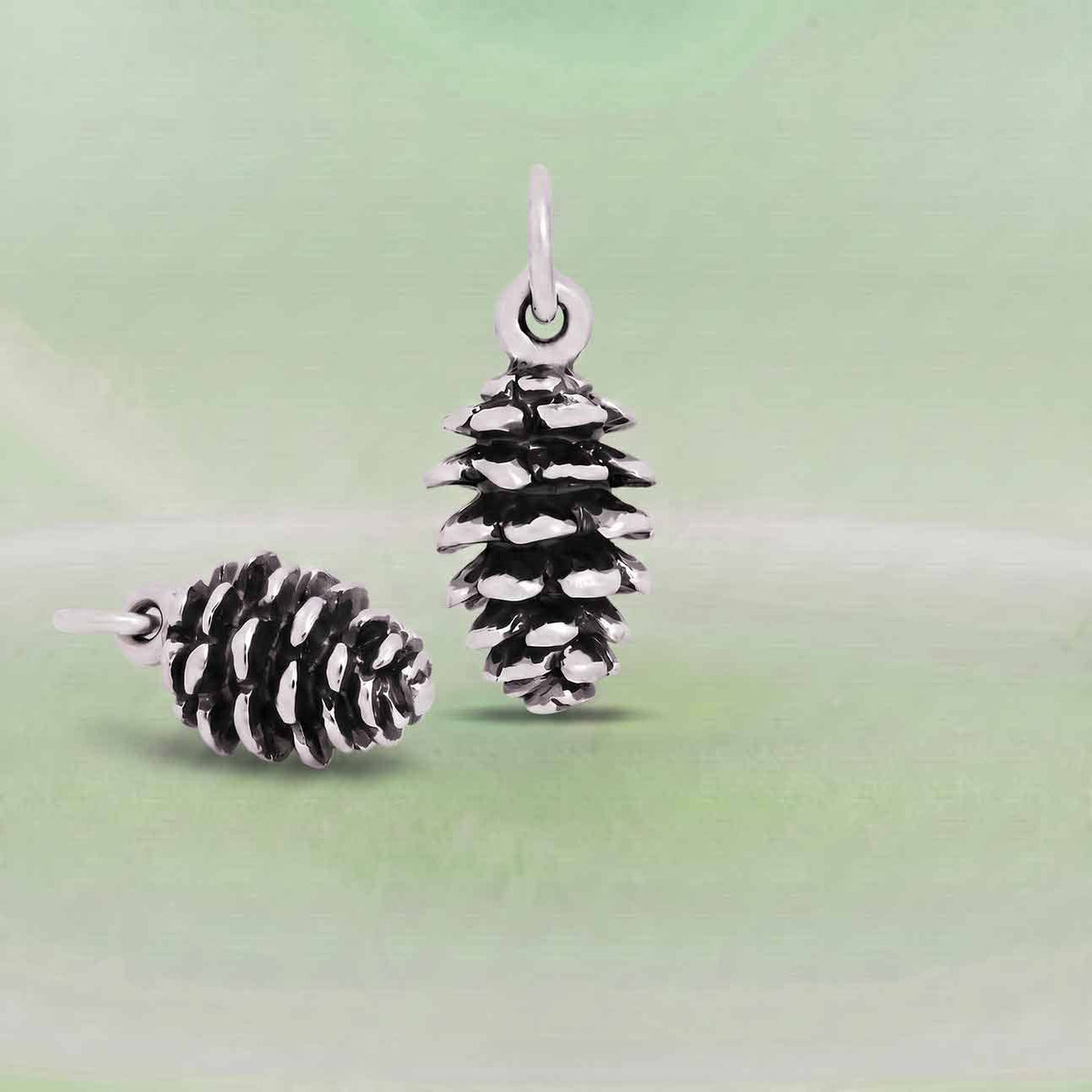 Pinecone Charm 17x7mm