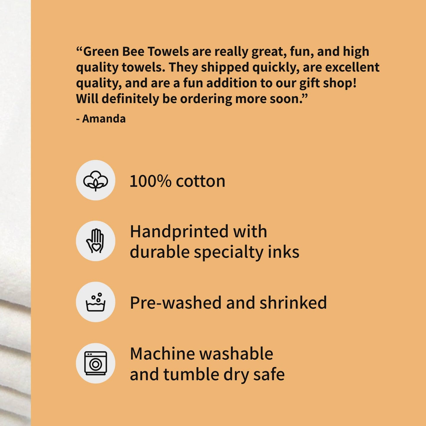 Butterfly Gold Towel