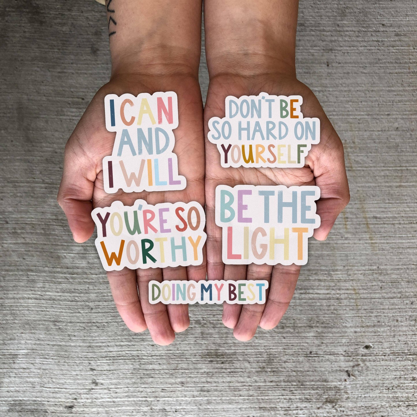 You're So Worthy Positivity Lettering Sticker