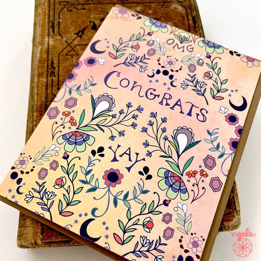 Congrats Card OMG Yay Greeting Card