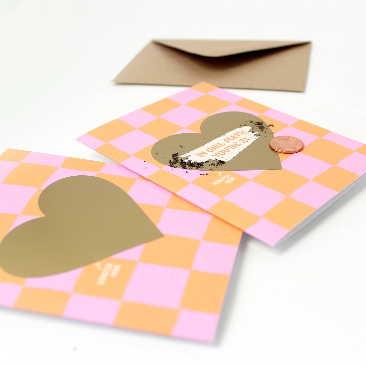 Scratch-off Card -  Girl Math Birthday Card