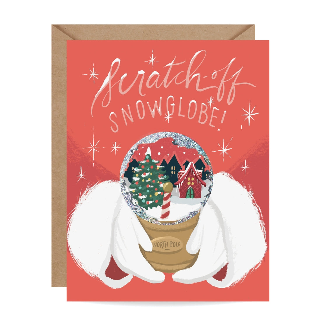 Scratch-Off Card - Snow Globe North Pole