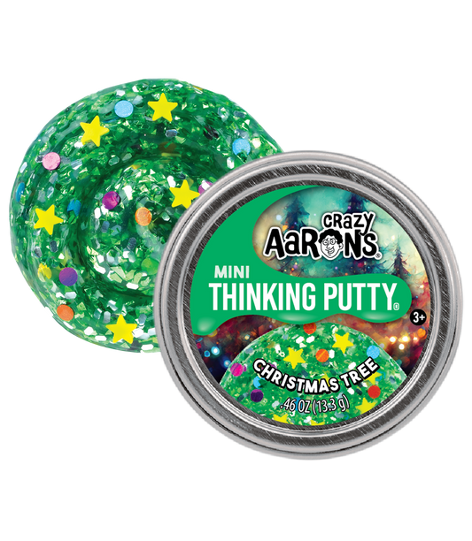 Mini Christmas Tree - 2" Thinking Putty Tin