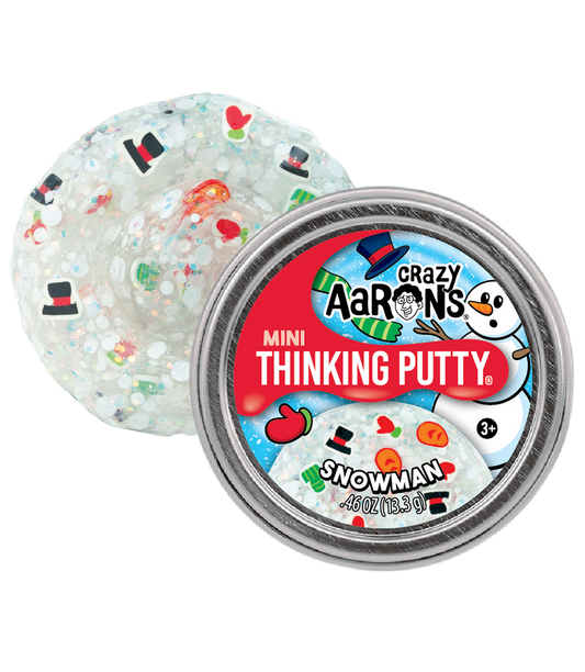 Mini Snowman - 2" Thinking Putty Tin