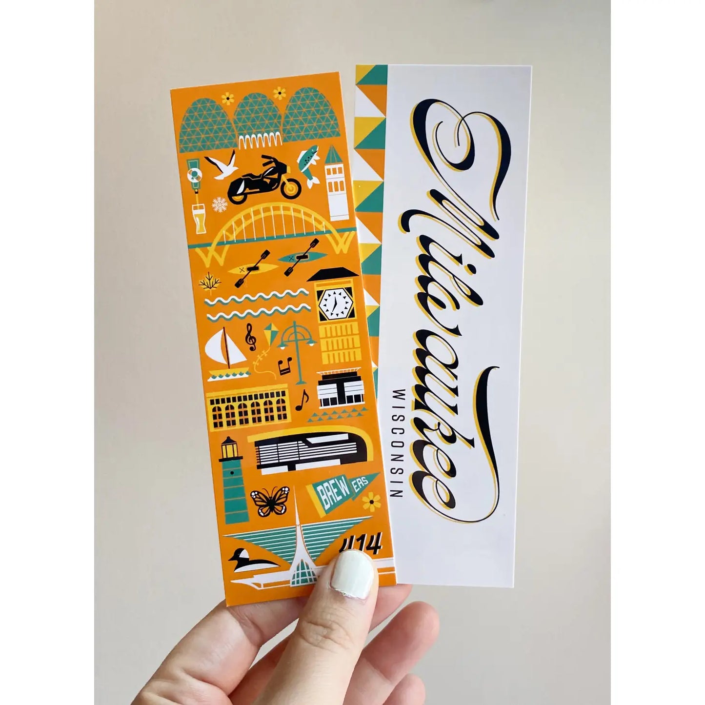 Milwaukee Icons Bookmark