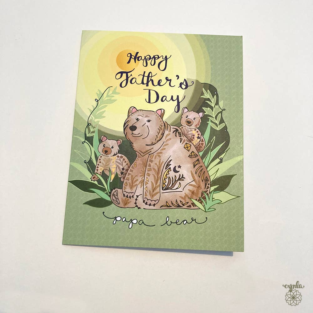 Papa Bear Father's Day Card