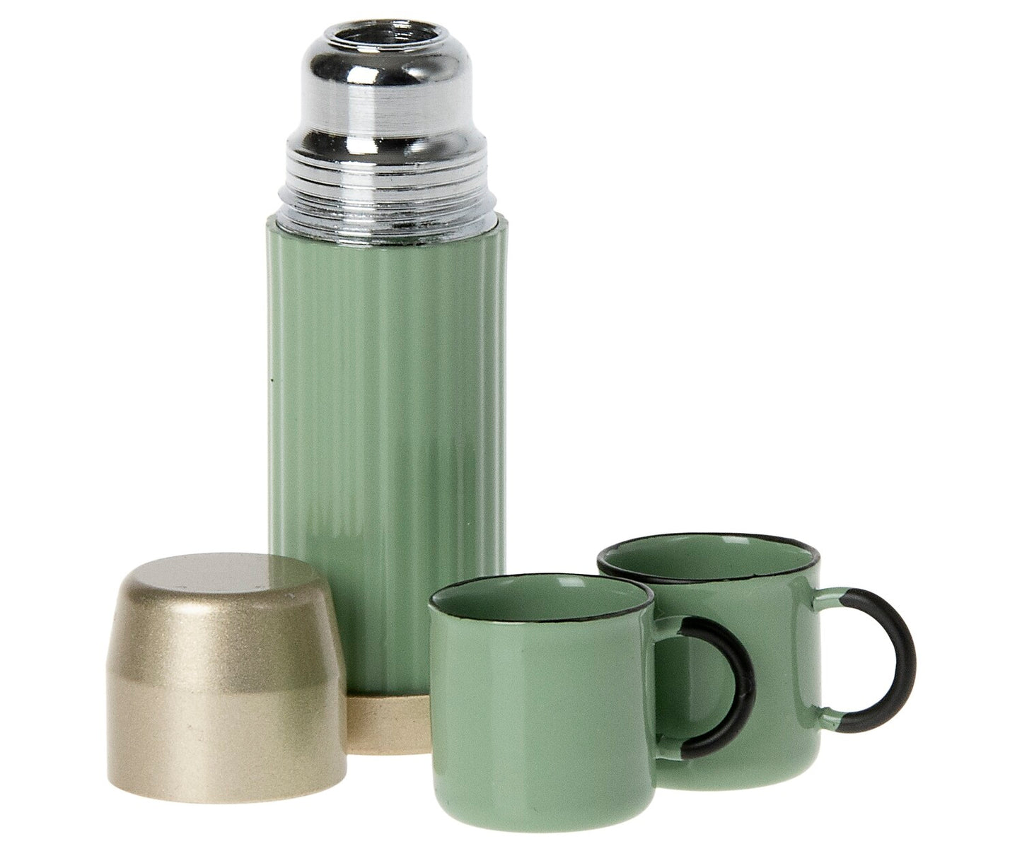 Maileg Thermos And Cups - Mint