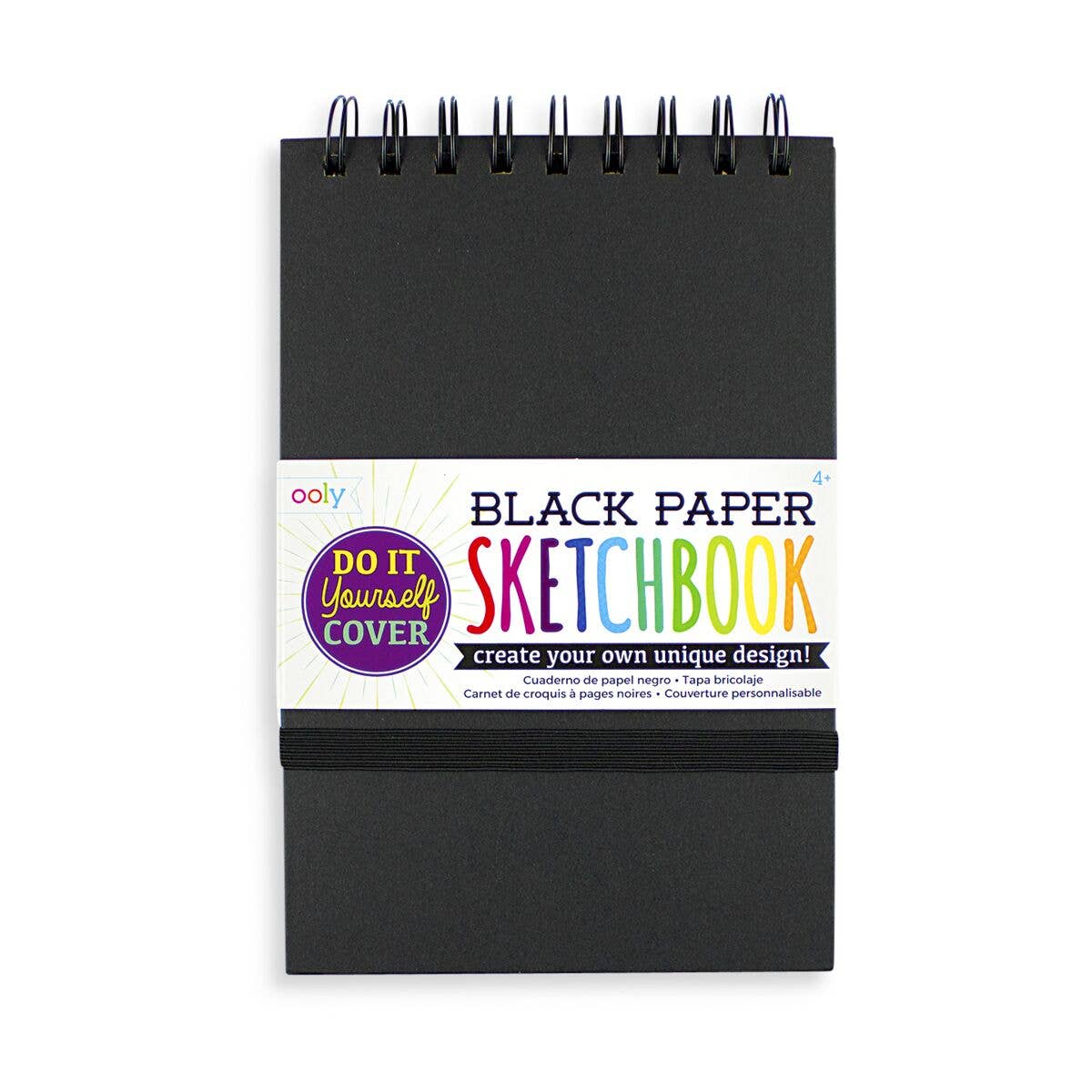 5x7.5 DIY Cover Sketchbook Black