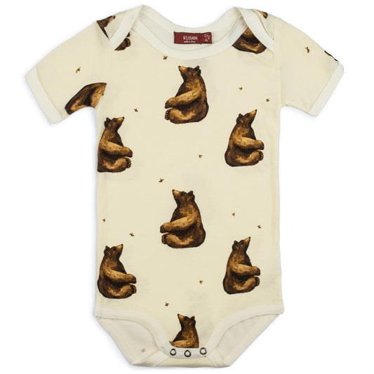 Honey Bear Bamboo Short Sleeve One Piece