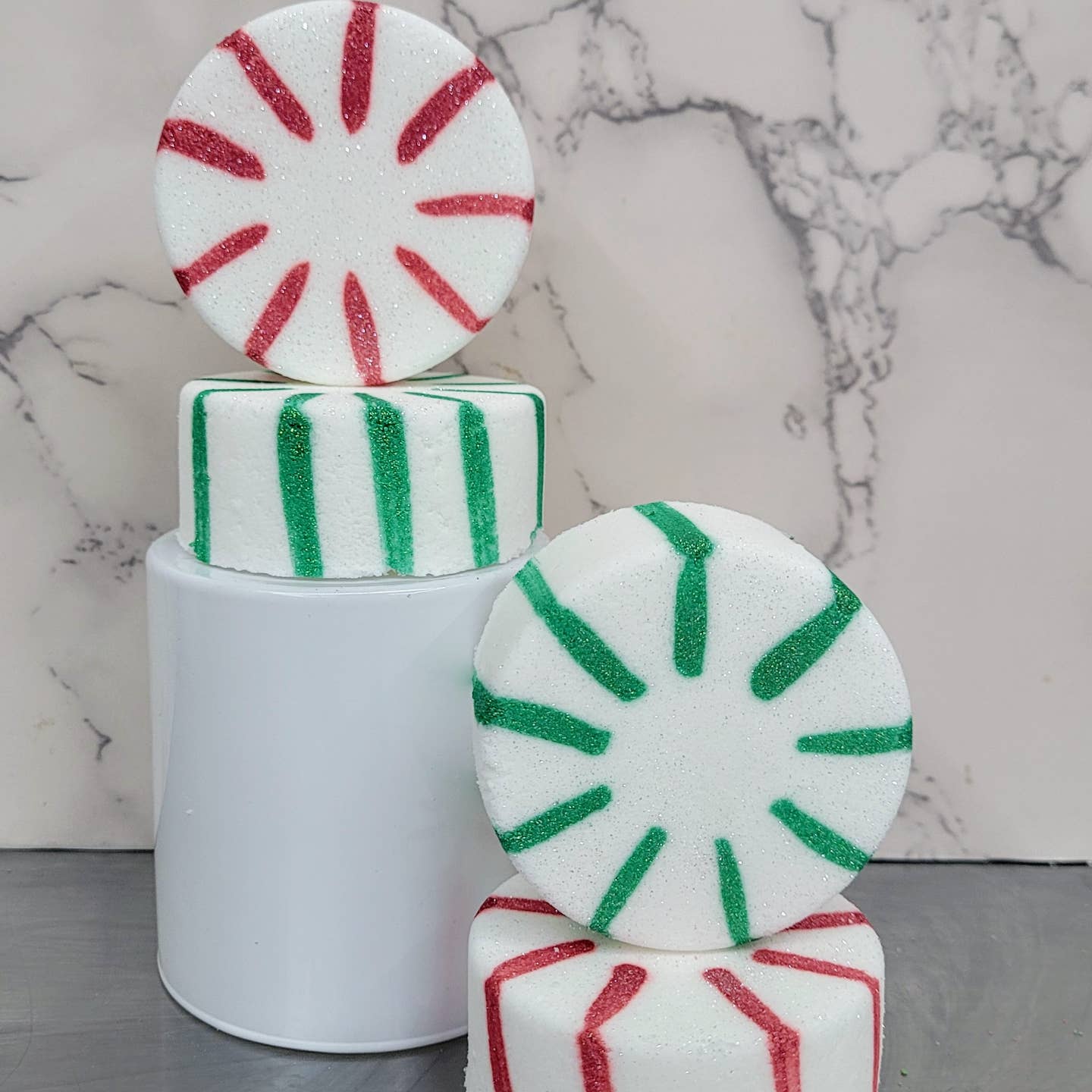 Fizz the Season with Peppermint Candy Bath Bombs