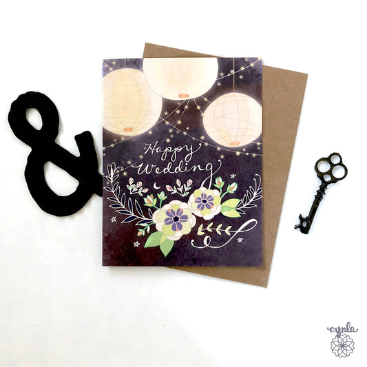 Wedding Lanterns Card