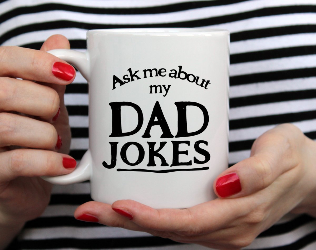 Ask Me About My Dad Jokes Mug