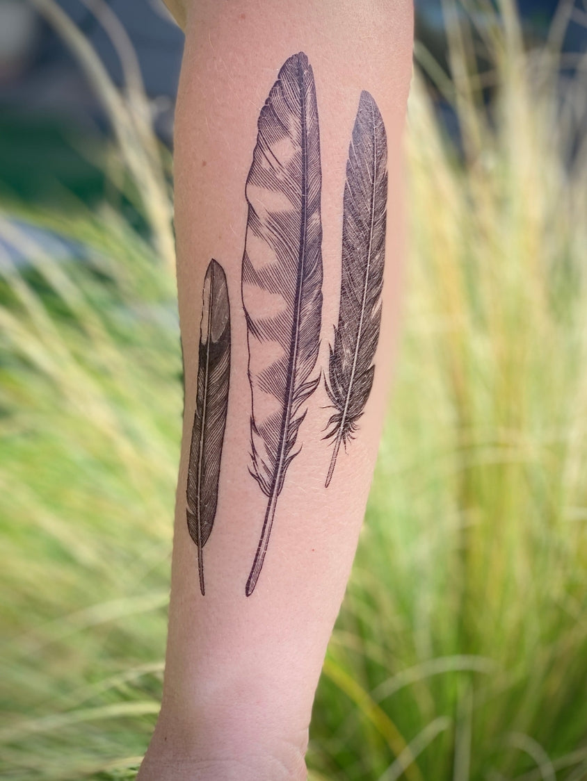 Feather Finds Temporary Tattoo 2-Pack