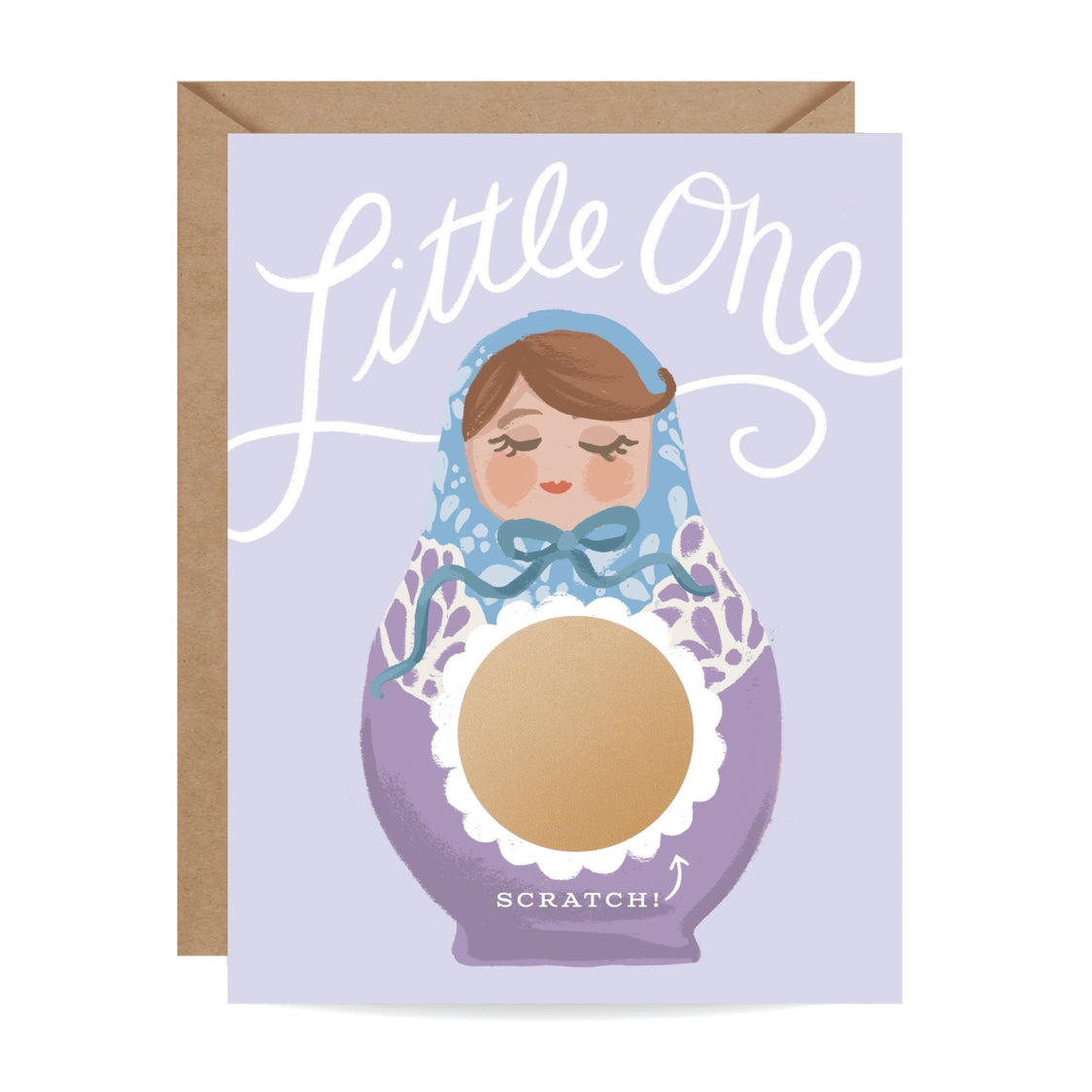 Nesting Doll Scratch-off Card