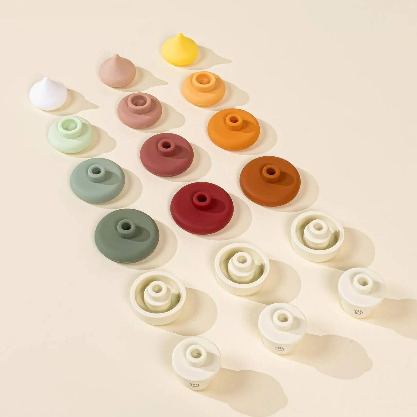 3 Sets of Silicone Stackable Ice Cream Cones (18 Pcs)