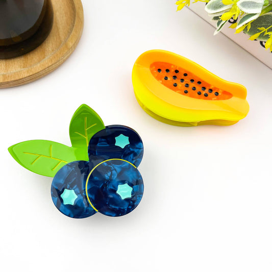 Blueberry Hair Claw Clip