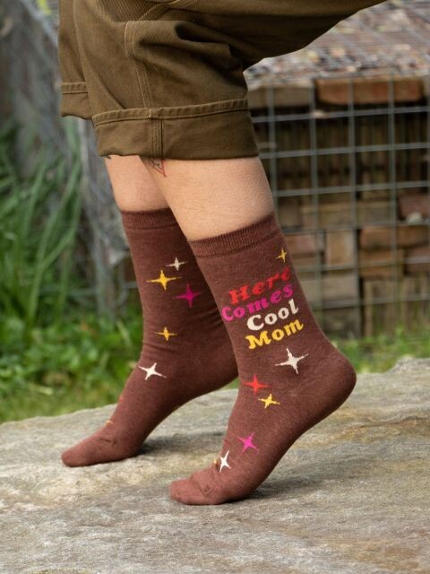 Here Comes Cool Mom Women's Crew Socks