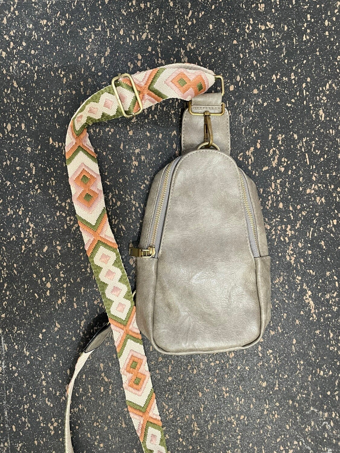 Vegan Leather Crossbody Bag