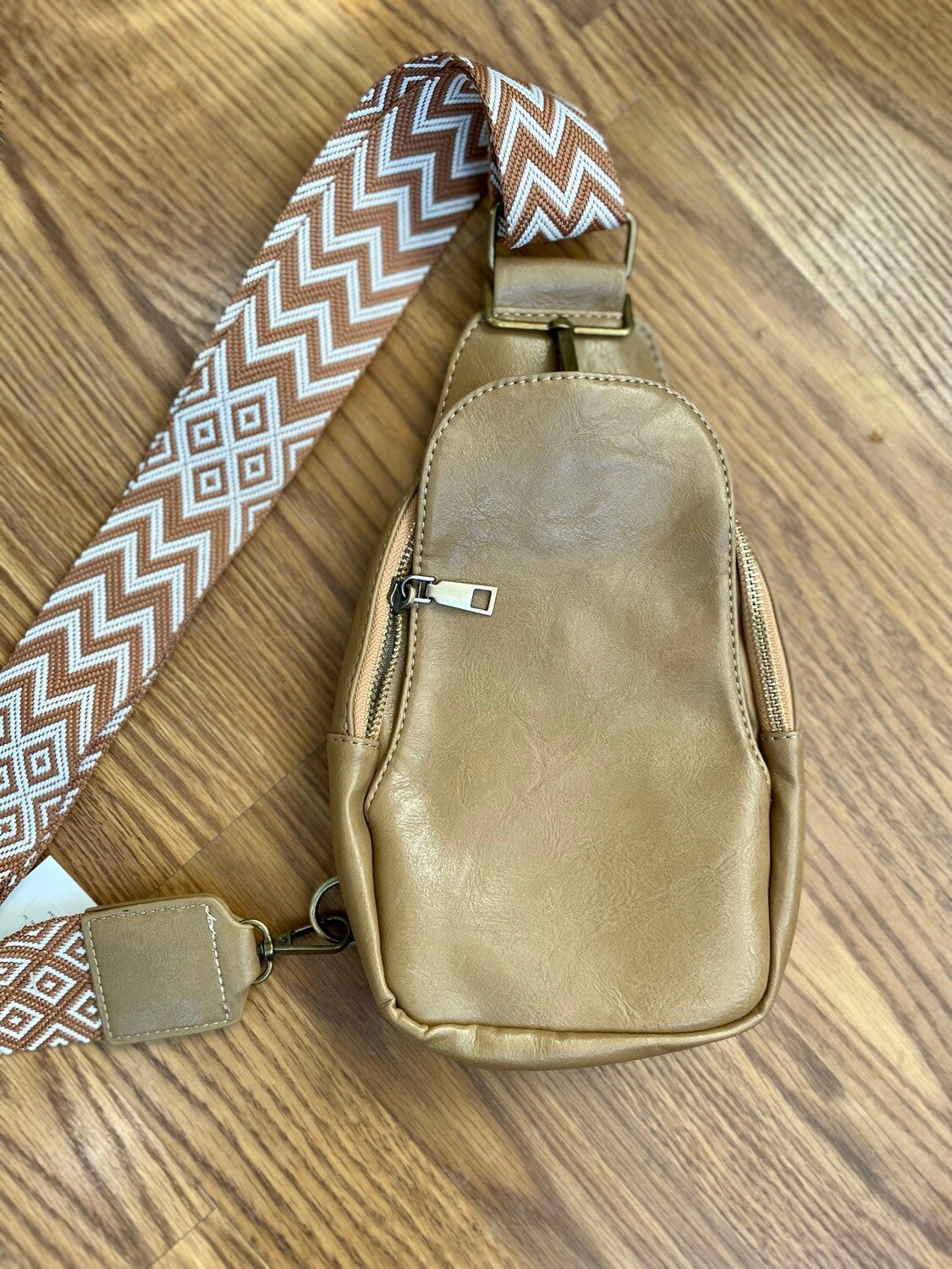 Vegan Leather Crossbody Bag