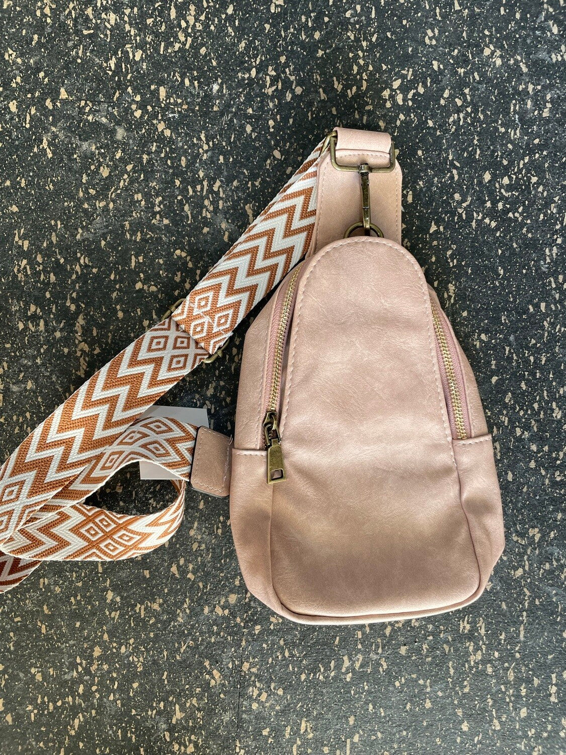 Vegan Leather Crossbody Bag