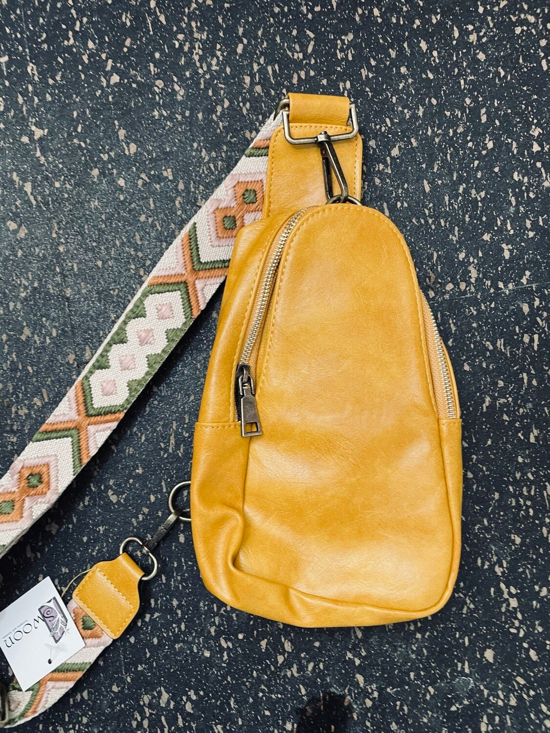 Vegan Leather Crossbody Bag