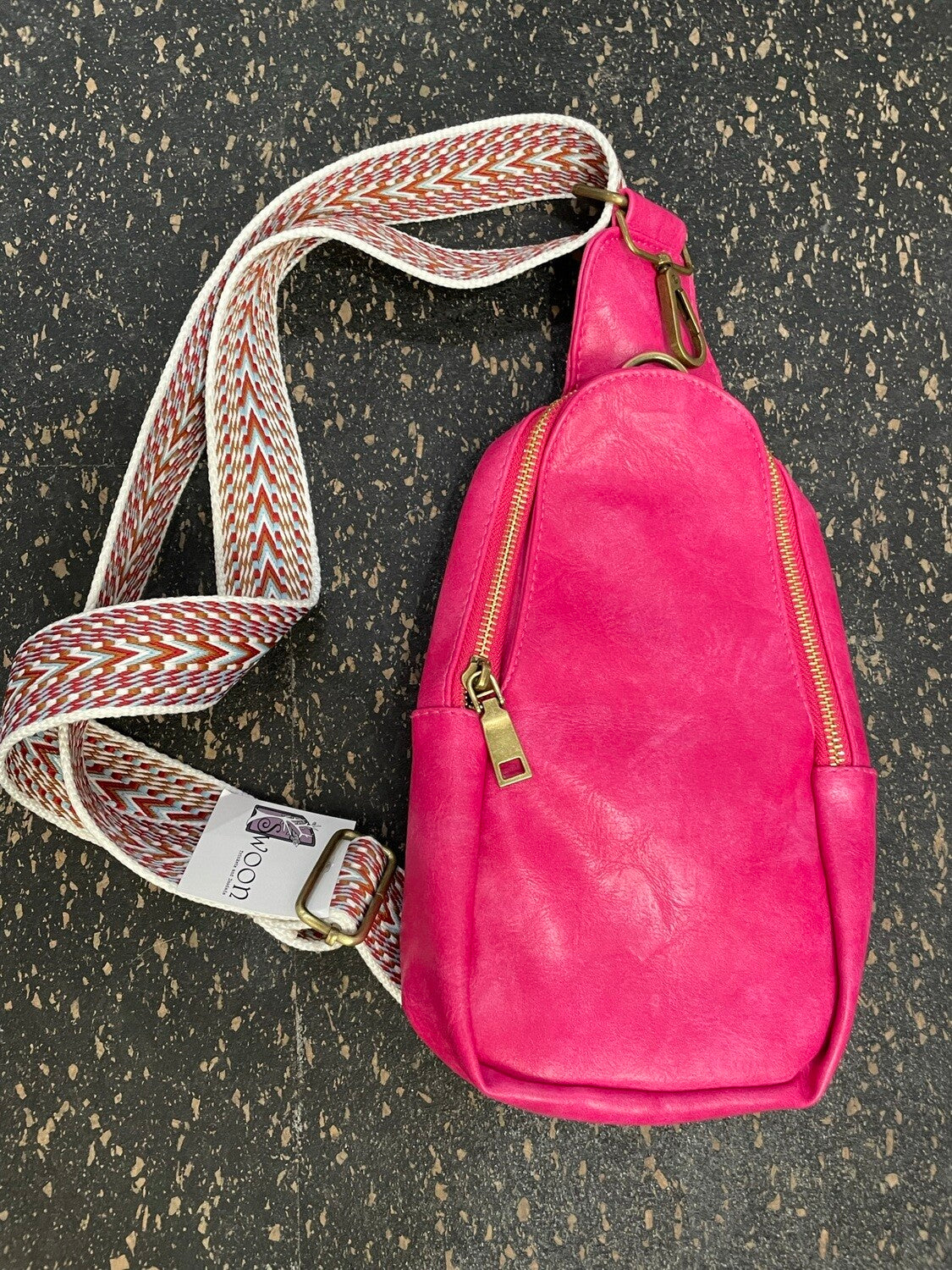 Vegan Leather Crossbody Bag