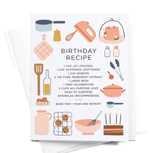 Birthday Recipe Greeting Card