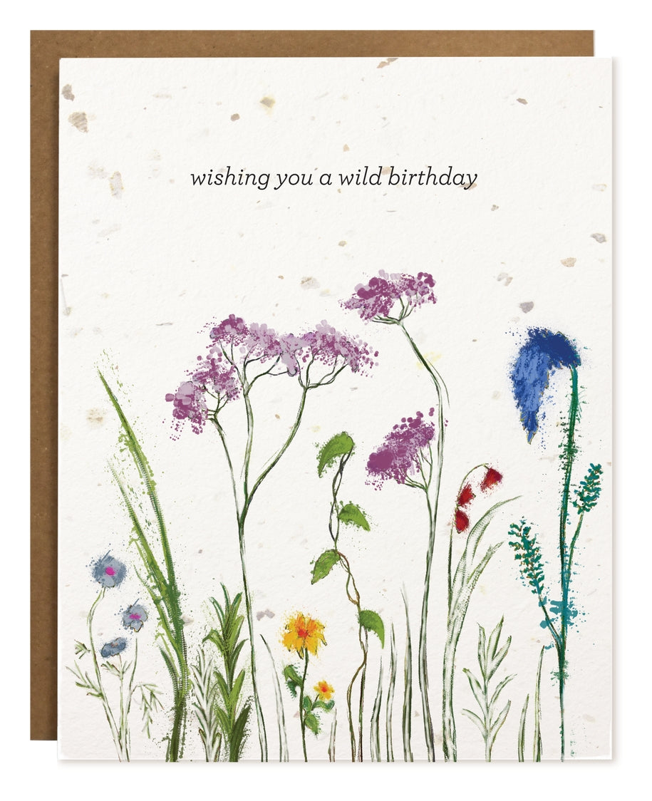 Wild Birthday Plantable Card