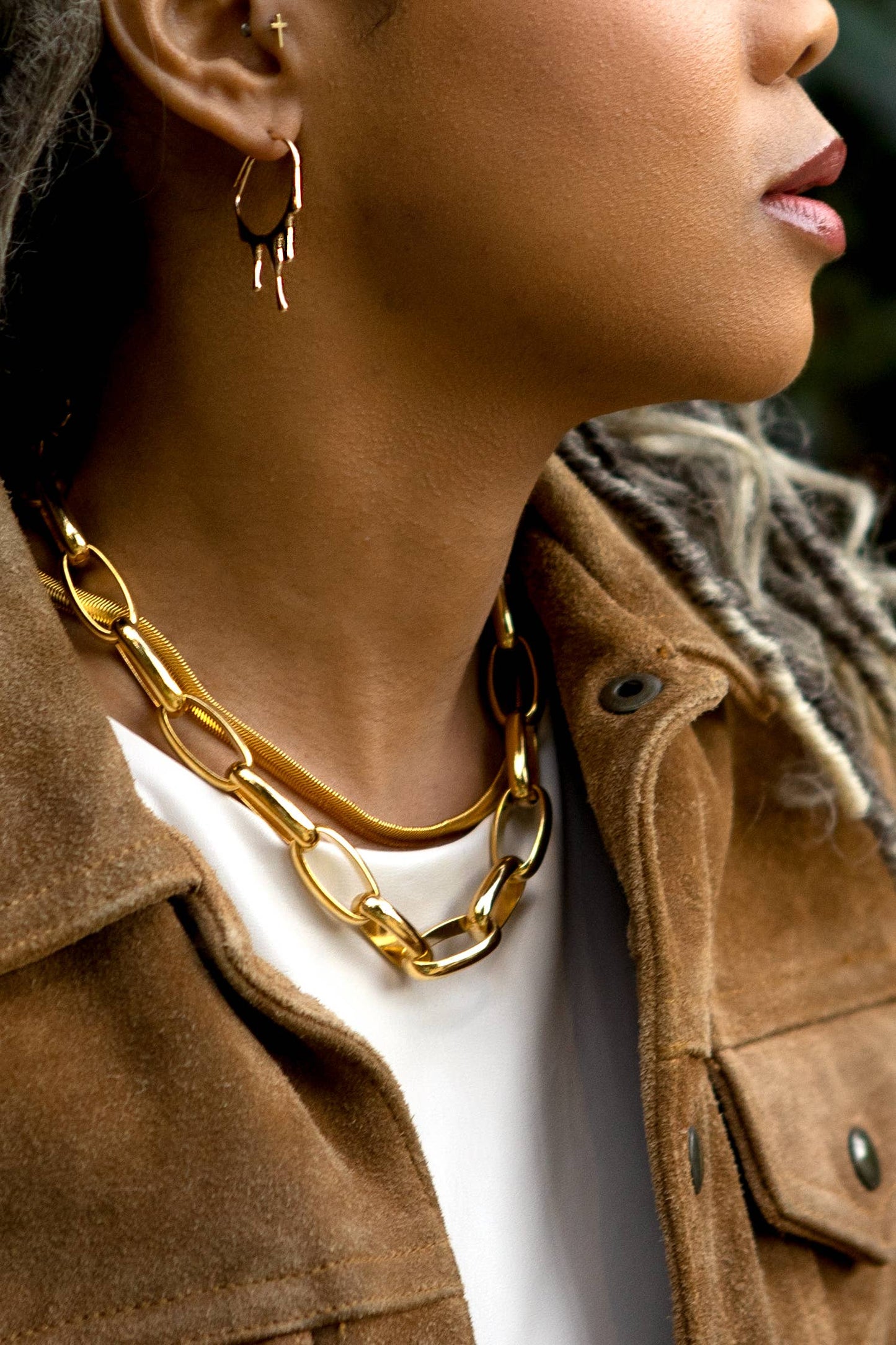 Rain Hoops -18K Gold Plated