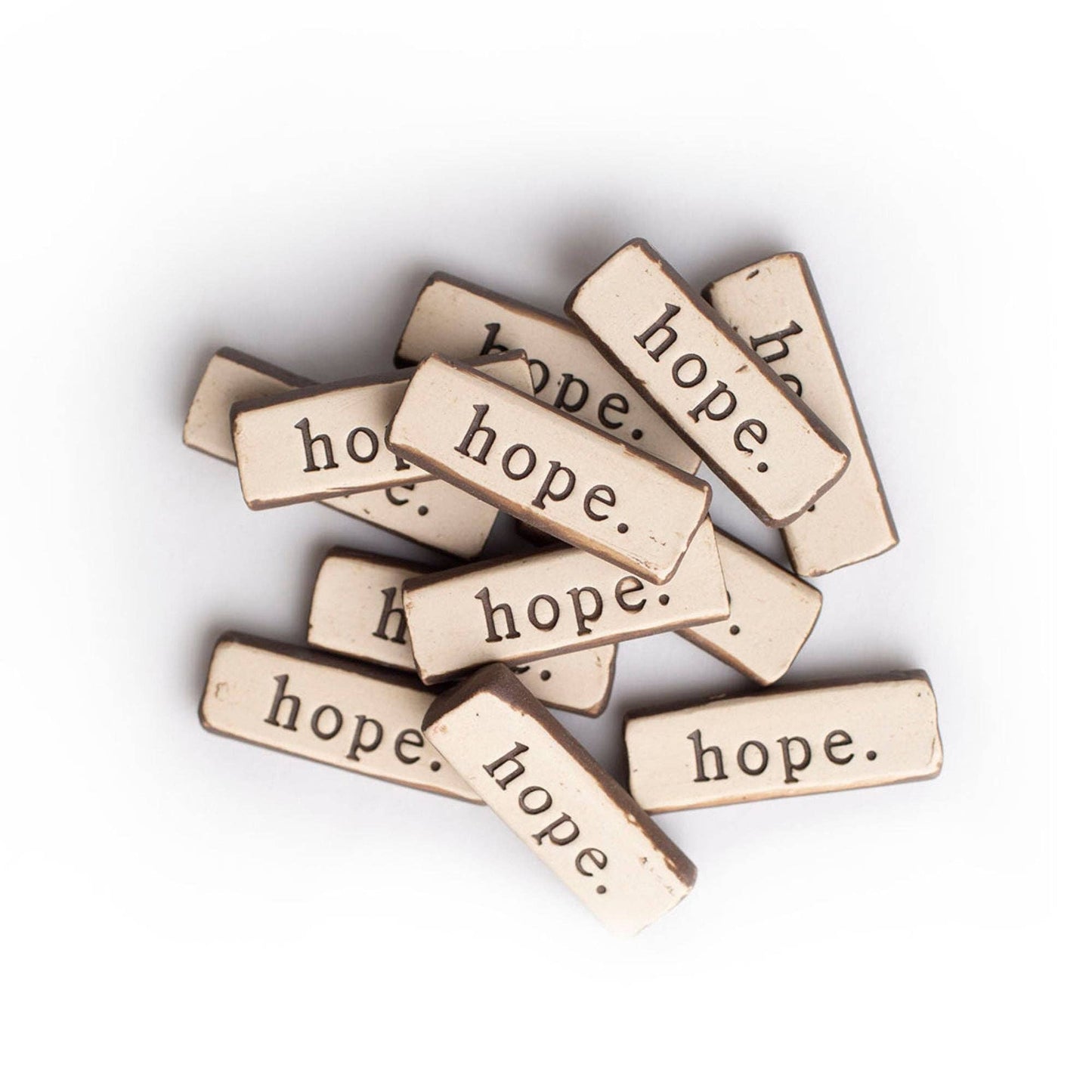 Hope. Clay Pocket Rock Reminders