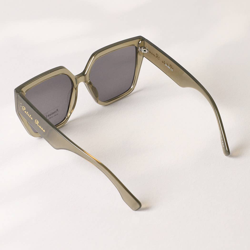 Oversized Square Cat Eye Chunky Sunglasses