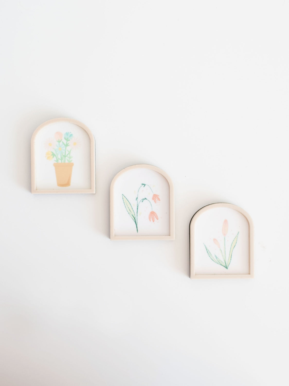 Dollhouse Arched Floral Wall Print