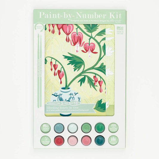 Bleeding Hearts in Vase Paint-by-Number Kit